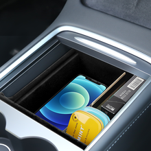 Load image into Gallery viewer, tesla model 3/y Upgraded Center Console Organizer Tray Interior Accessories
