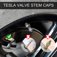 Load image into Gallery viewer, 4PCS Tire Caps, Aluminum Alloy Valve Stem Cap Decorative Accessory Compatible for Tesla Model Y X S 3 (Black)
